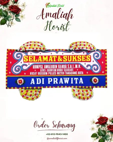 Papan Bunga Ucapan Selamat Wedding Outdoor Cibinong